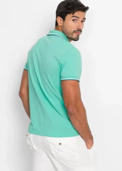 Herren bonprix Shirts & Polos|Basics|Piqué-Poloshirt aus reiner Bio-Baumwolle