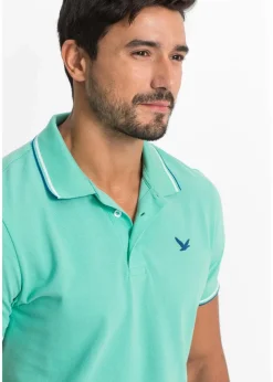 Herren bonprix Shirts & Polos|Basics|Piqué-Poloshirt aus reiner Bio-Baumwolle