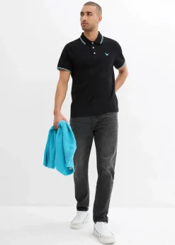 Outlet Piqué-Poloshirt aus reiner Bio-Baumwolle Herren Große Größen|Basics