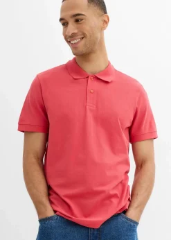 Herren bonprix Shirts & Polos|Basics|Piqué-Poloshirt aus reiner Bio-Baumwolle