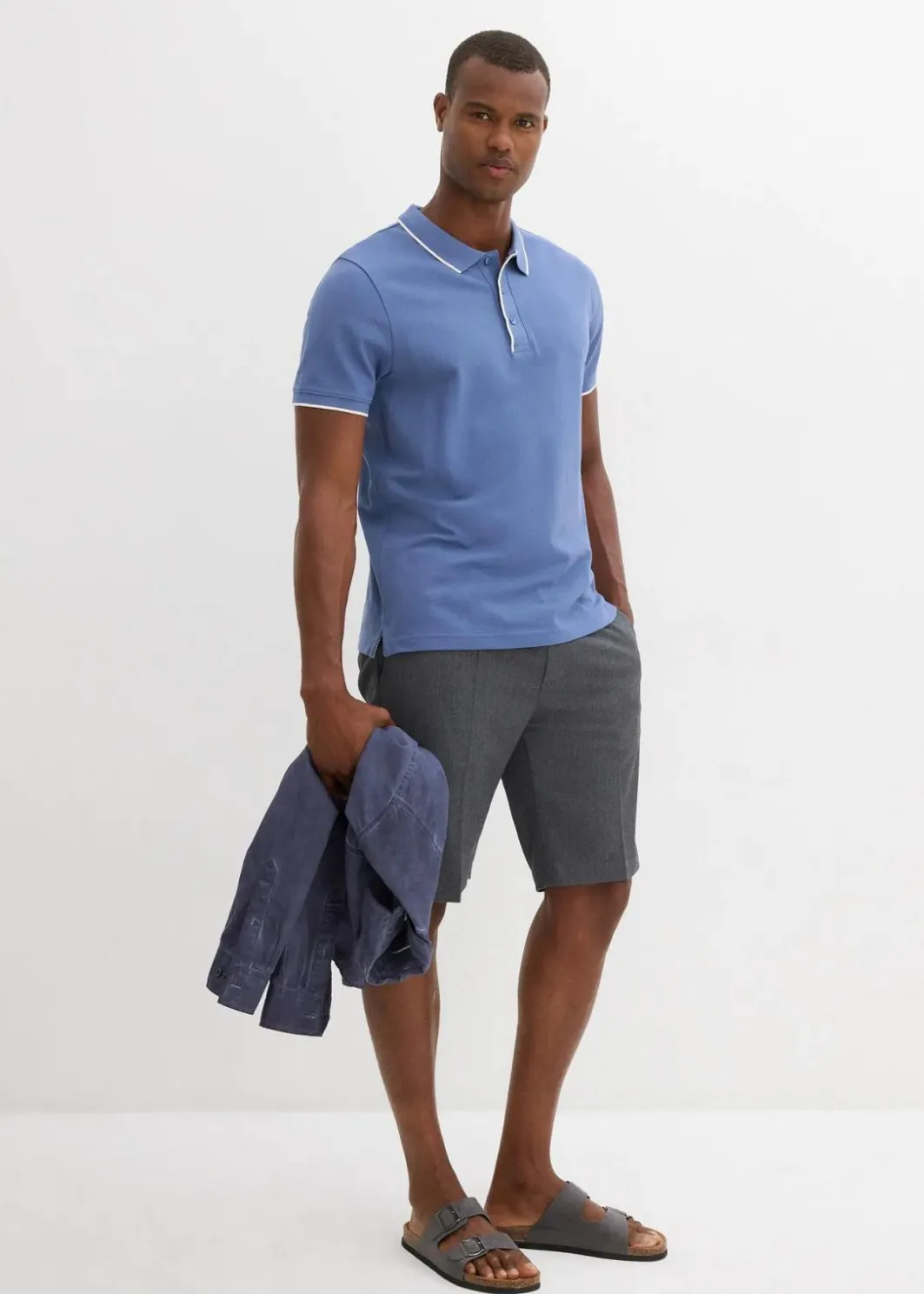 Sale Piqué-Poloshirt aus reiner Baumwolle Herren Große Größen|Shirts & Polos
