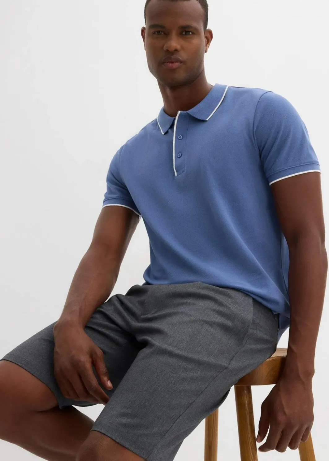 Sale Piqué-Poloshirt aus reiner Baumwolle Herren Große Größen|Shirts & Polos