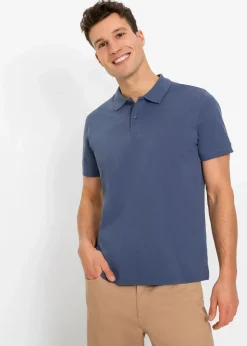 Herren bonprix Shirts & Polos|Basics|Piqué-Poloshirt aus reiner Bio-Baumwolle