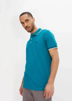 Herren bonprix Shirts & Polos|Große Größen|Piqué-Poloshirt aus reiner Baumwolle (2er Pack)
