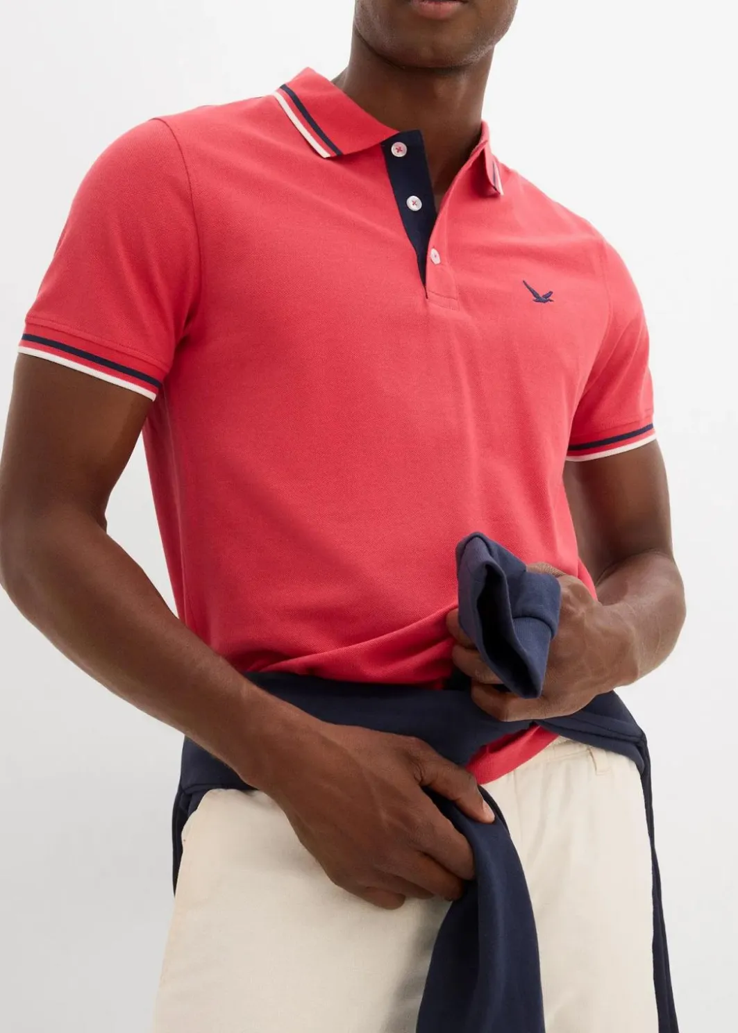 Sale Piqué-Poloshirt aus reiner Baumwolle (2er Pack) Herren Shirts & Polos|Große Größen