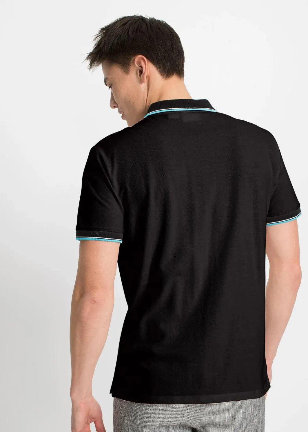 Herren bonprix Shirts & Polos|Basics|Piqué-Poloshirt aus reiner Baumwolle (3er Pack)