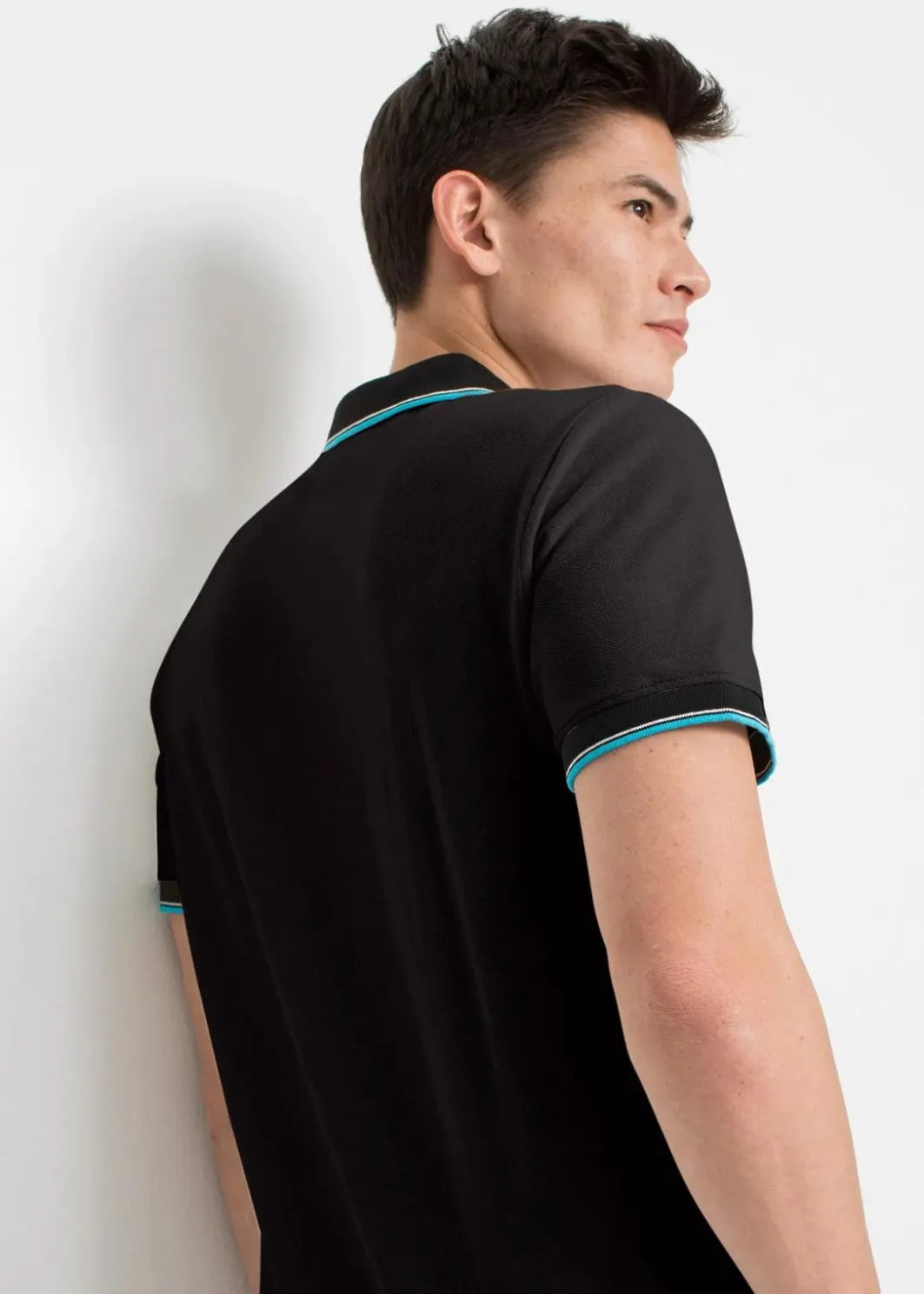 Herren bonprix Shirts & Polos|Basics|Piqué-Poloshirt aus reiner Baumwolle (3er Pack)