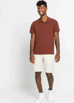 Herren bonprix Shirts & Polos|Basics|Piqué-Poloshirt aus reiner Bio-Baumwolle