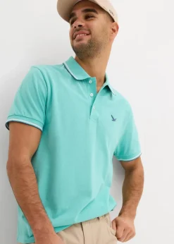 Herren bonprix Shirts & Polos|Basics|Piqué-Poloshirt aus reiner Bio-Baumwolle