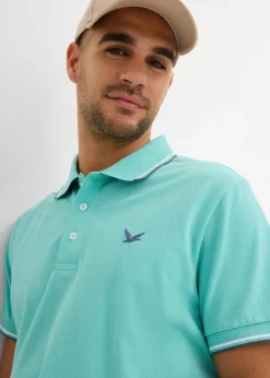 Herren bonprix Shirts & Polos|Basics|Piqué-Poloshirt aus reiner Bio-Baumwolle