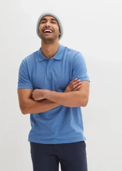Herren bonprix Shirts & Polos|Basics|Piqué-Poloshirt aus reiner Bio-Baumwolle