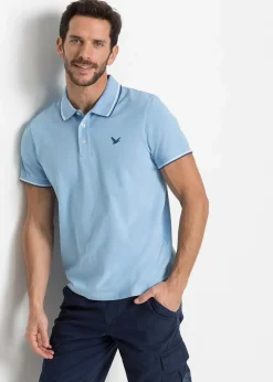 Herren bonprix Shirts & Polos|Basics|Piqué-Poloshirt aus reiner Bio-Baumwolle
