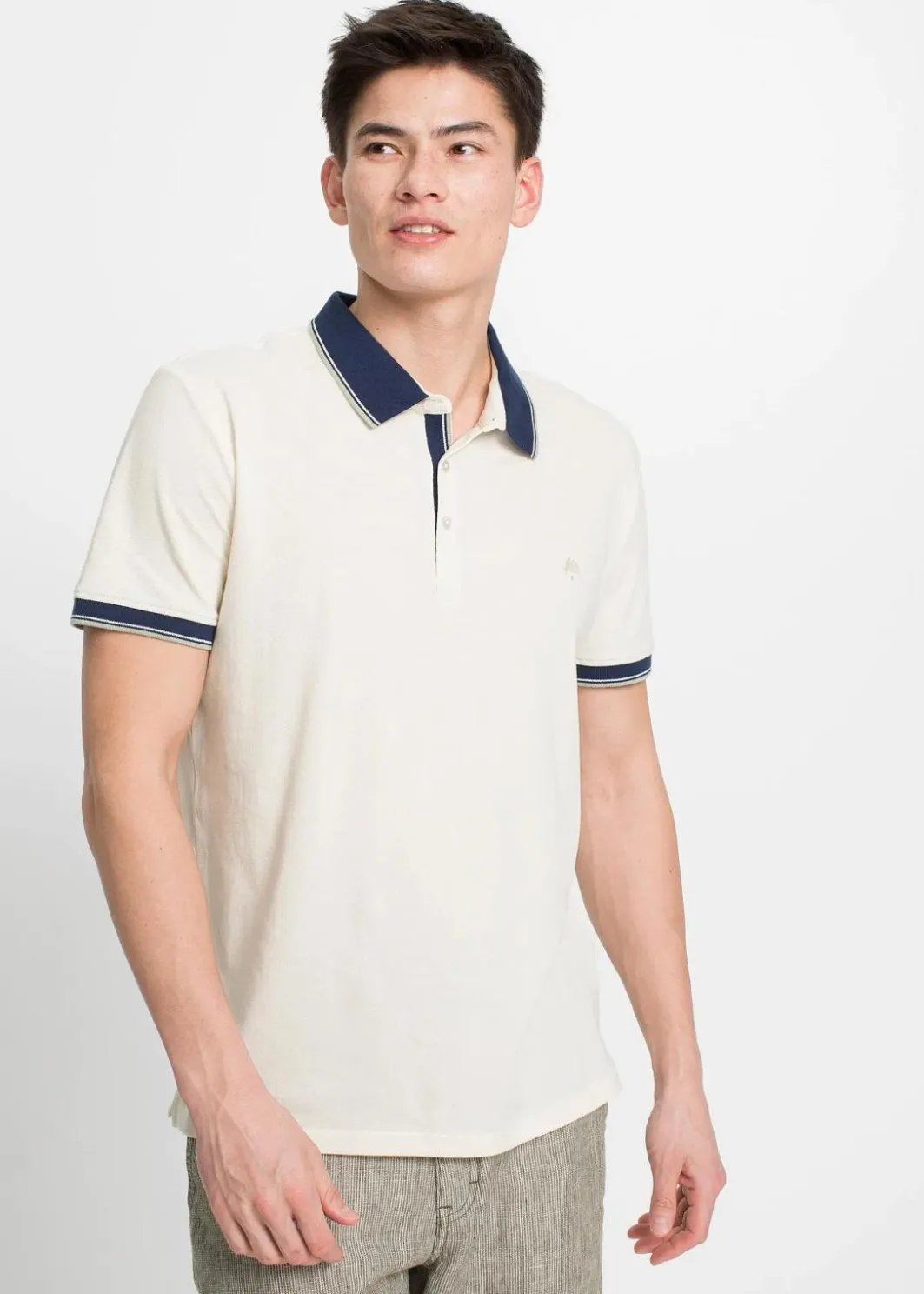Clearance Piqué-Poloshirt aus reiner Baumwolle (3er Pack) Herren Große Größen|Basics