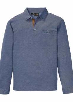 Herren bonprix Große Größen|Shirts & Polos|Piqué-Poloshirt, Langarm