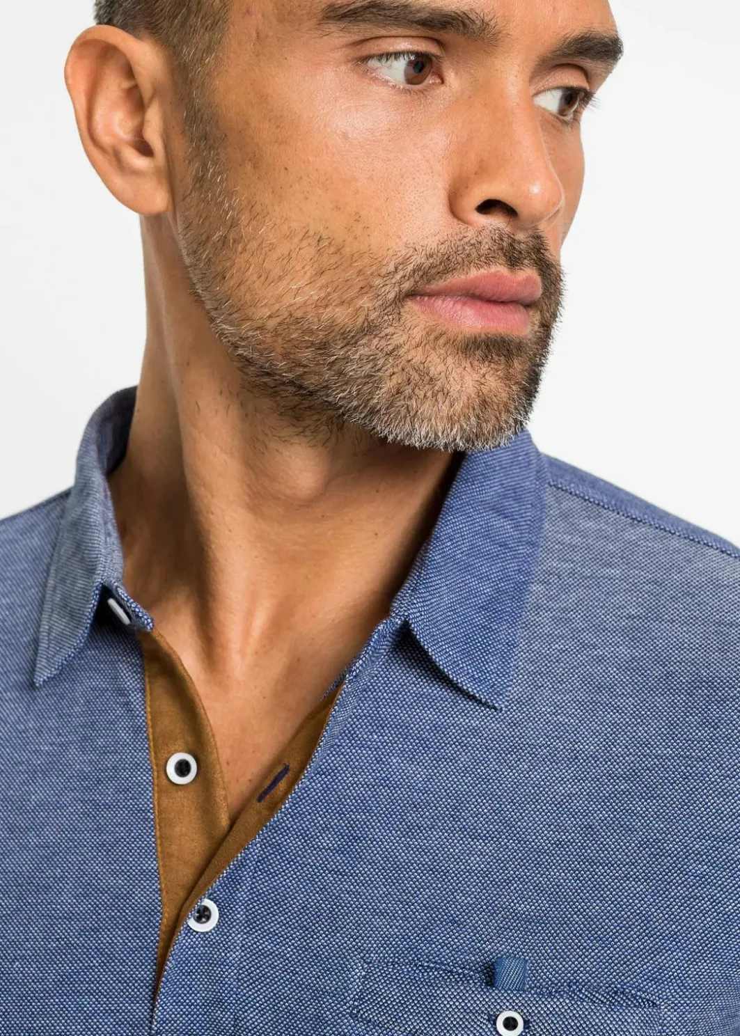 Herren bonprix Große Größen|Shirts & Polos|Piqué-Poloshirt, Langarm