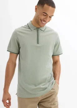 Best Piqué-Poloshirt mit Reißverschluss aus reiner Baumwolle Herren Shirts & Polos|Große Größen