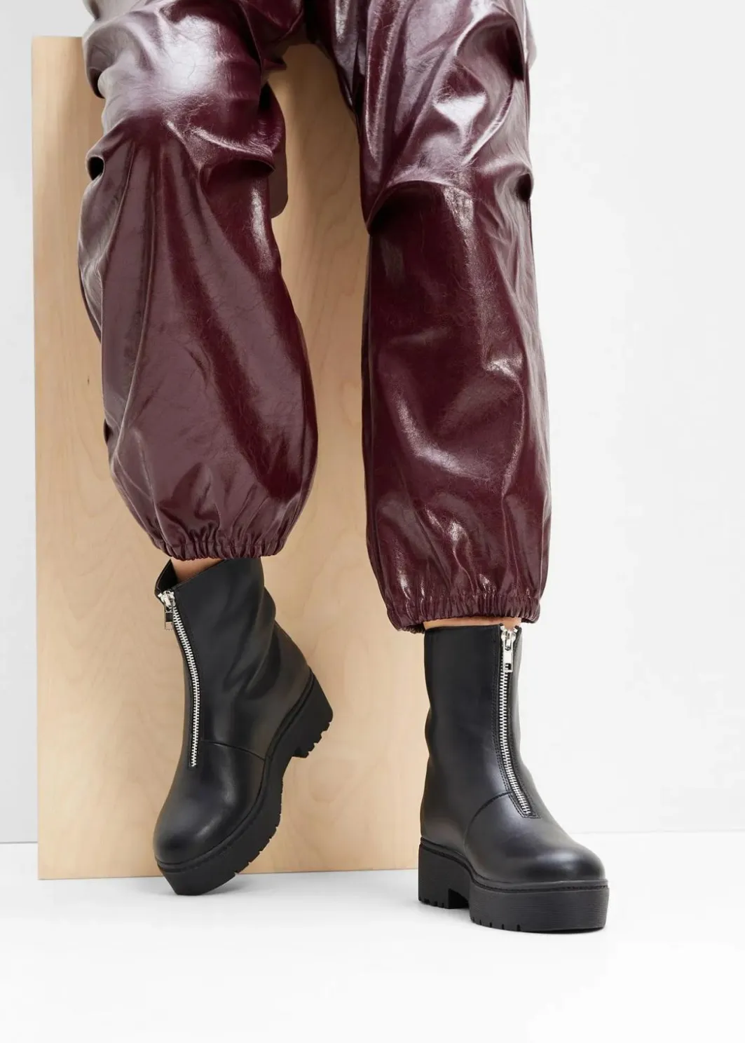 Damen bonprix Gefütterte Winterschuhe|Boots|Plateau-Boots