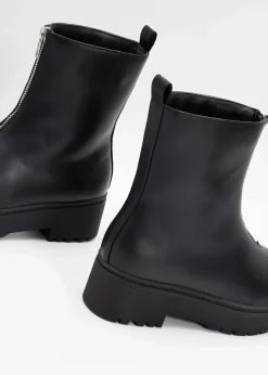 Damen bonprix Gefütterte Winterschuhe|Boots|Plateau-Boots