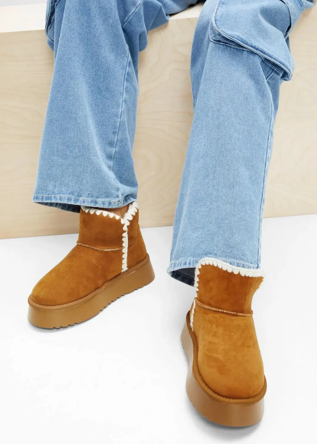 Hot Plateau-Boots Damen Gefütterte Winterschuhe|Boots