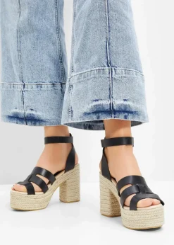Damen bonprix Sommerschuhe|Plateau-Sandaletten