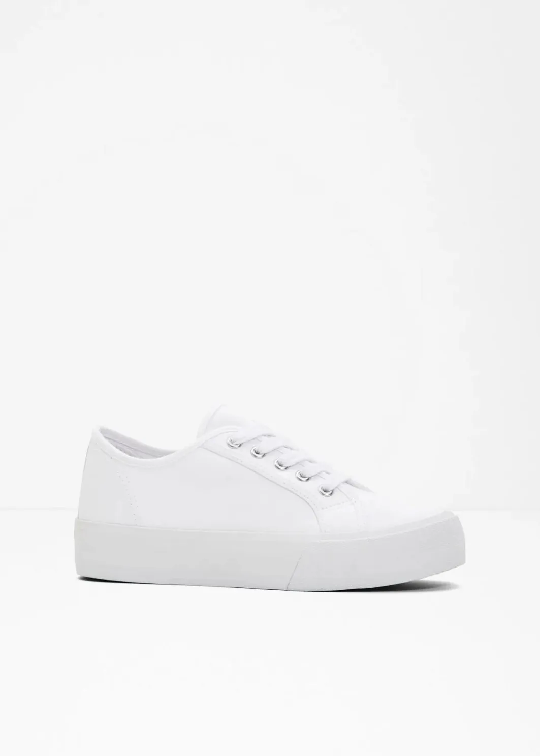Damen bonprix Sneaker|Schuhe & Accessoires In Spezialgrößen·Schuhe In Übergröße|Plateau-Sneaker aus Baumwoll-Canvas
