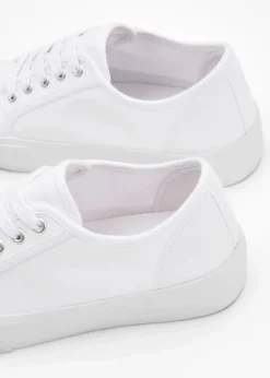 Damen bonprix Sneaker|Schuhe & Accessoires In Spezialgrößen·Schuhe In Übergröße|Plateau-Sneaker aus Baumwoll-Canvas