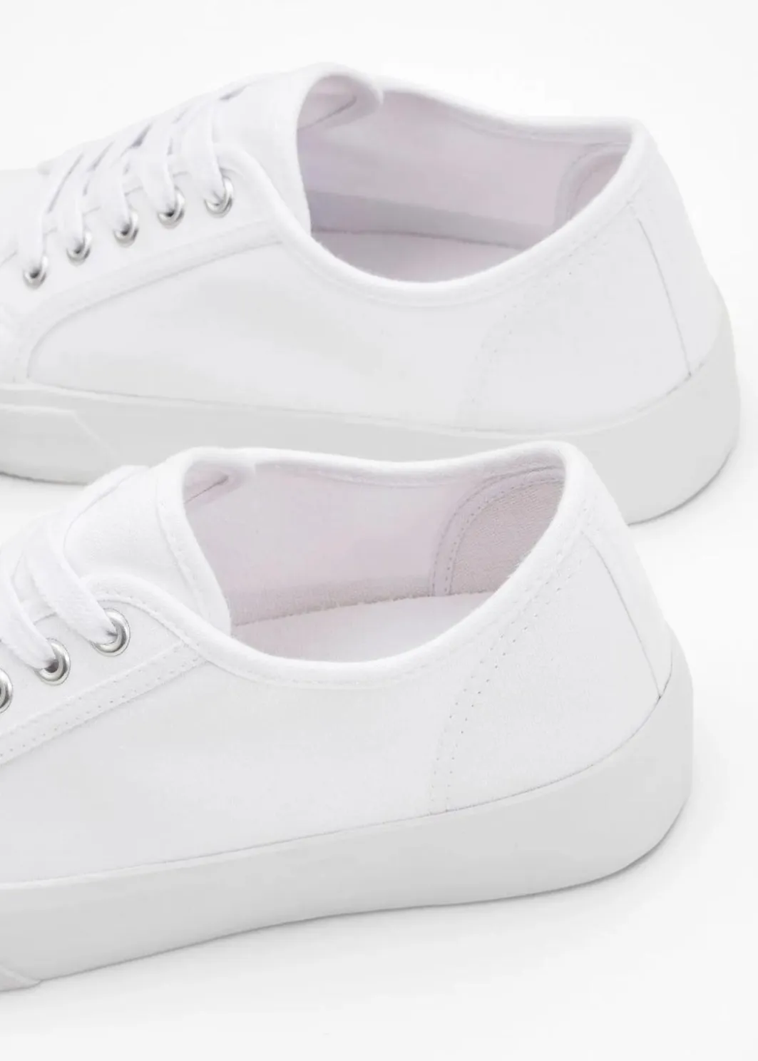 Damen bonprix Sneaker|Schuhe & Accessoires In Spezialgrößen·Schuhe In Übergröße|Plateau-Sneaker aus Baumwoll-Canvas
