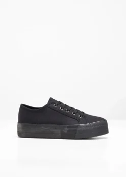 Best Plateau-Sneaker aus Baumwoll-Canvas Damen Schuhe & Accessoires In Spezialgrößen·Schuhe In Übergröße|Sneaker