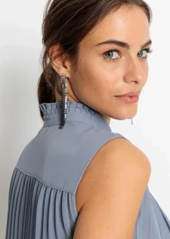 Damen bonprix Bekleidung·Jacken & Mäntel|Blusen & Tuniken|Plissee-Blusentop