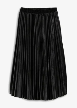 Sale Plissée-Rock aus softem Samt Damen Röcke|Bekleidung·Sportbekleidung