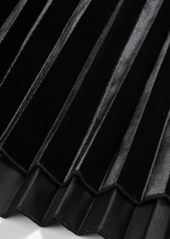 Sale Plissée-Rock aus softem Samt Damen Röcke|Bekleidung·Sportbekleidung