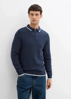 Discount Polo Pullover mit recycelter Baumwolle Herren Pullover & Strickjacken|Große Größen