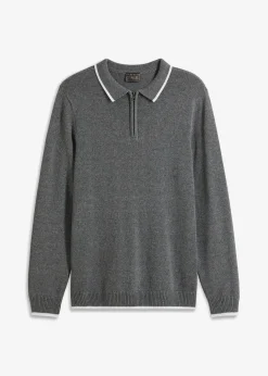 Hot Polo Pullover mit recycelter Baumwolle Herren Große Größen|Pullover & Strickjacken