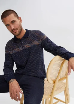 Herren bonprix Große Größen|Shirts & Polos|Polo-Langarmshirt