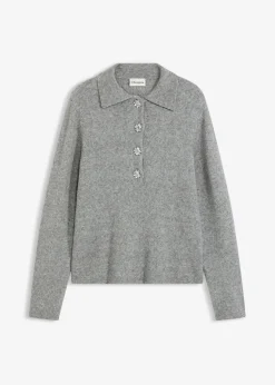 Polo-Pullover mit Wollanteil Damen Bekleidung·Umstandsmode|Bekleidung·Jeans