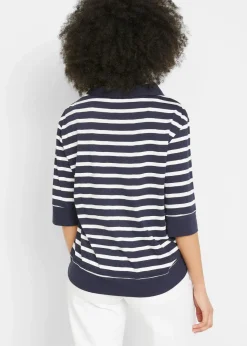 Sale Poloshirt aus Baumwolle-Viskose Mix Damen Shirts & Tops