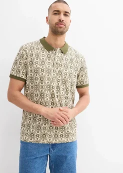Herren bonprix Große Größen|Shirts & Polos|Poloshirt aus Bio-Baumwolle, Kurzarm