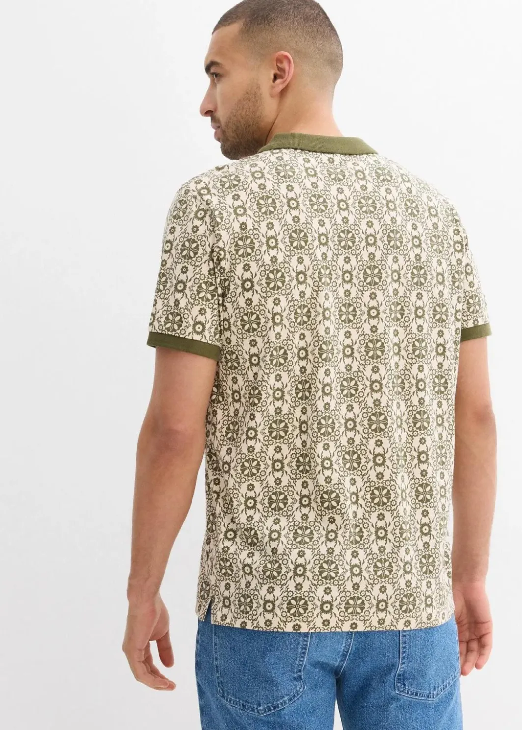 Herren bonprix Große Größen|Shirts & Polos|Poloshirt aus Bio-Baumwolle, Kurzarm