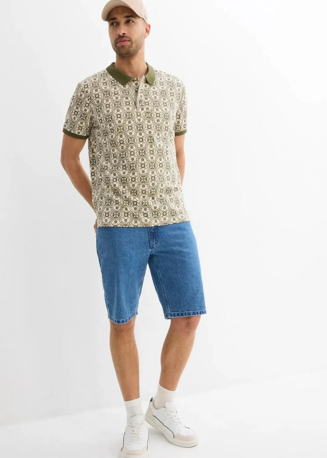 Herren bonprix Große Größen|Shirts & Polos|Poloshirt aus Bio-Baumwolle, Kurzarm