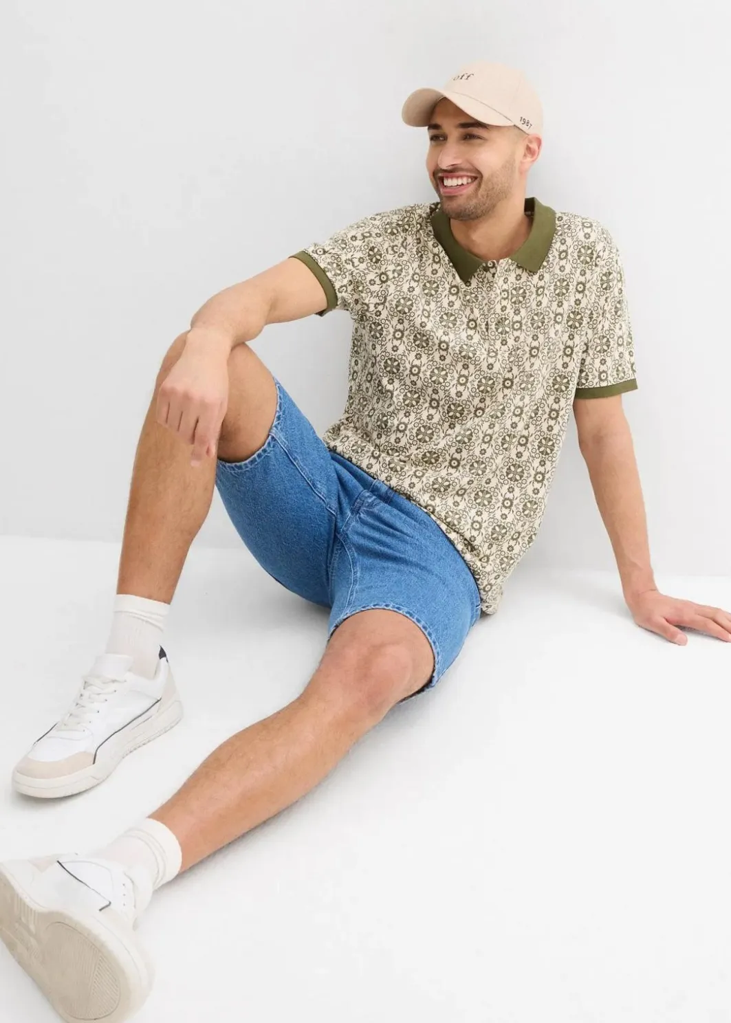 Herren bonprix Große Größen|Shirts & Polos|Poloshirt aus Bio-Baumwolle, Kurzarm
