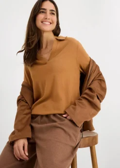 Best Poloshirt aus feiner Viskose Damen Bekleidung·Röcke|Basics