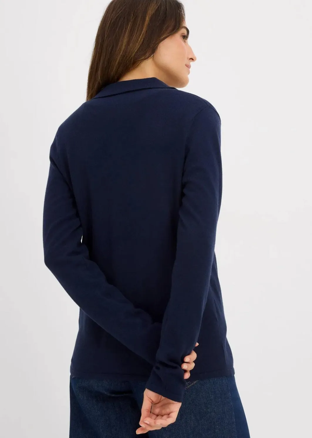Damen bonprix Nachhaltigere Materialien|Shirts & Tops|Poloshirt aus feiner Viskose