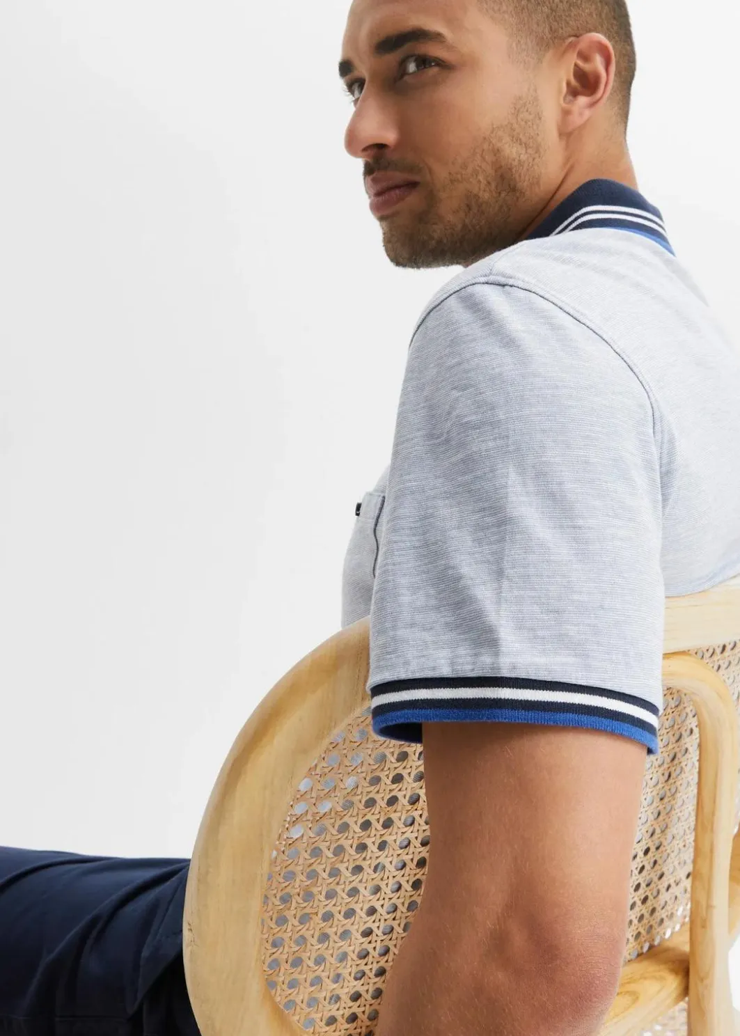 Hot Poloshirt aus reiner Baumwolle Herren Große Größen|Shirts & Polos
