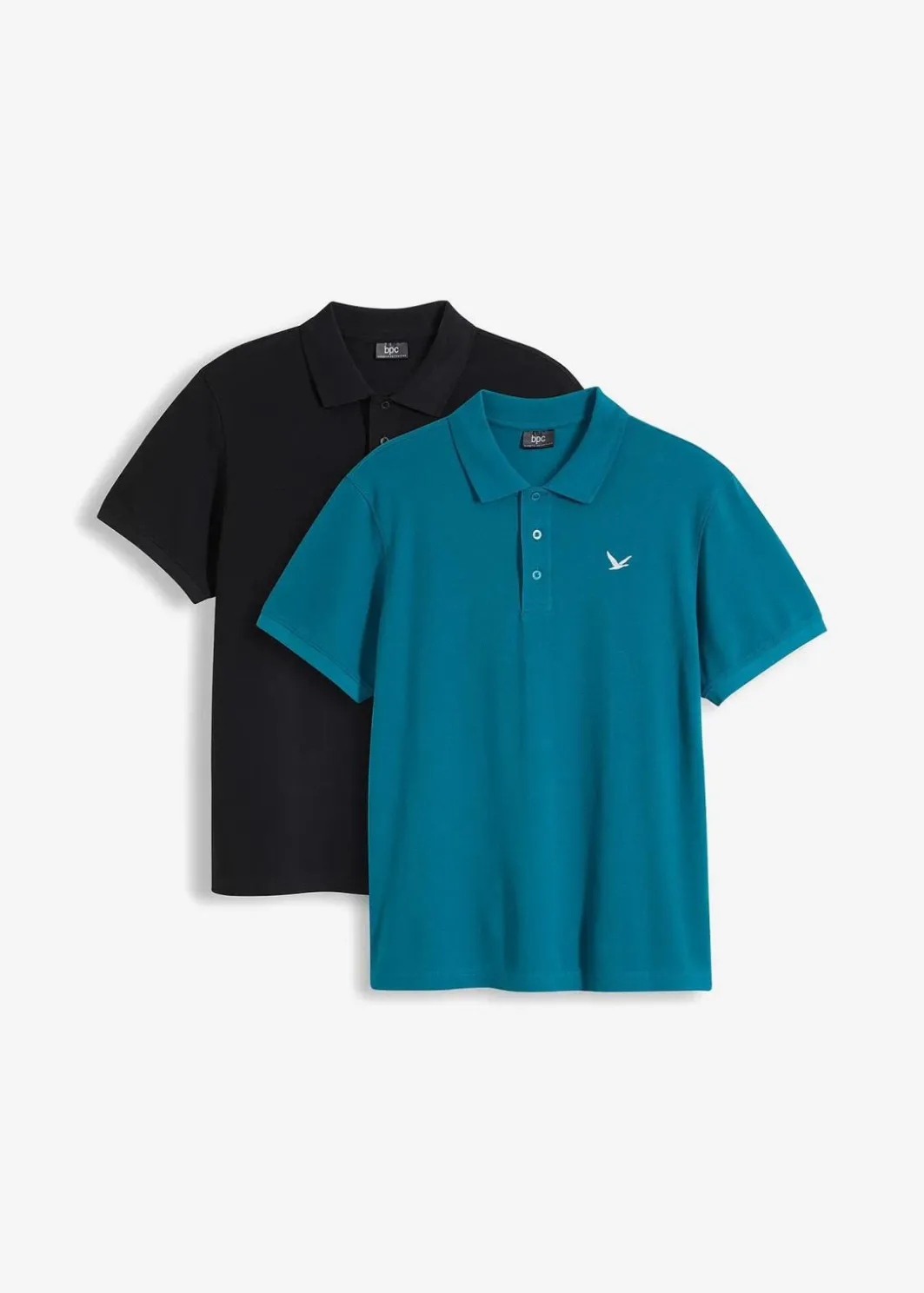 New Poloshirt aus reiner Bio-Baumwolle (2er Pack) Herren Shirts & Polos|Basics