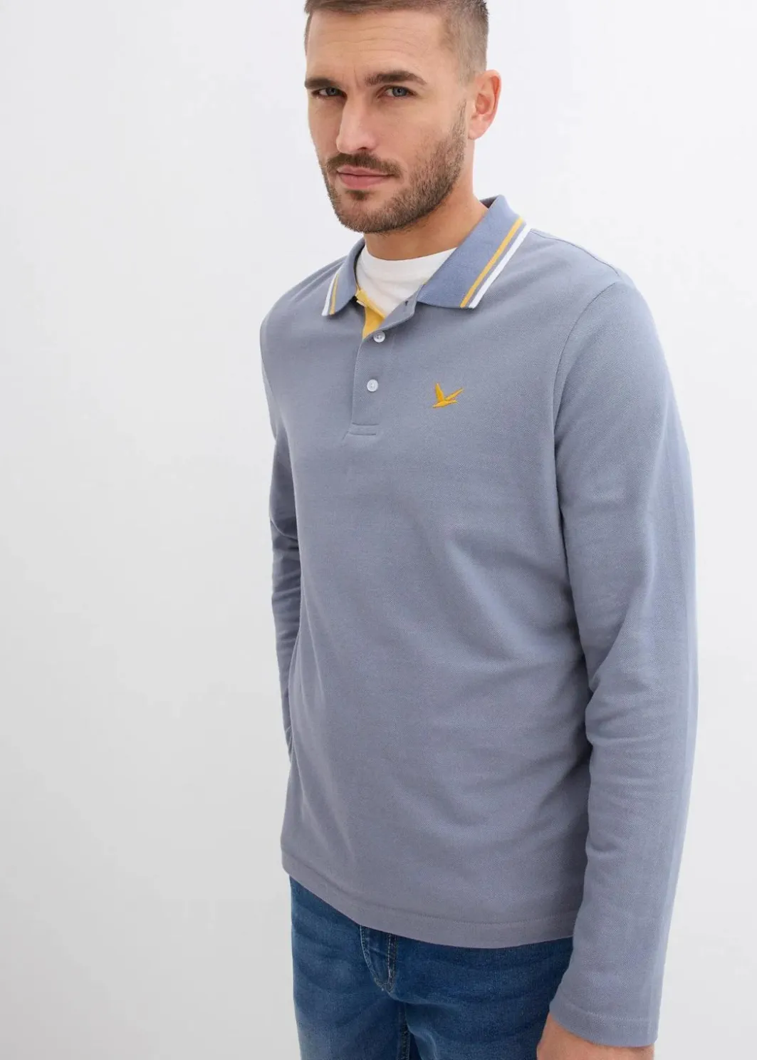 Herren bonprix Shirts & Polos|Große Größen|Poloshirt aus reiner Bio-Baumwolle (2er Pack)