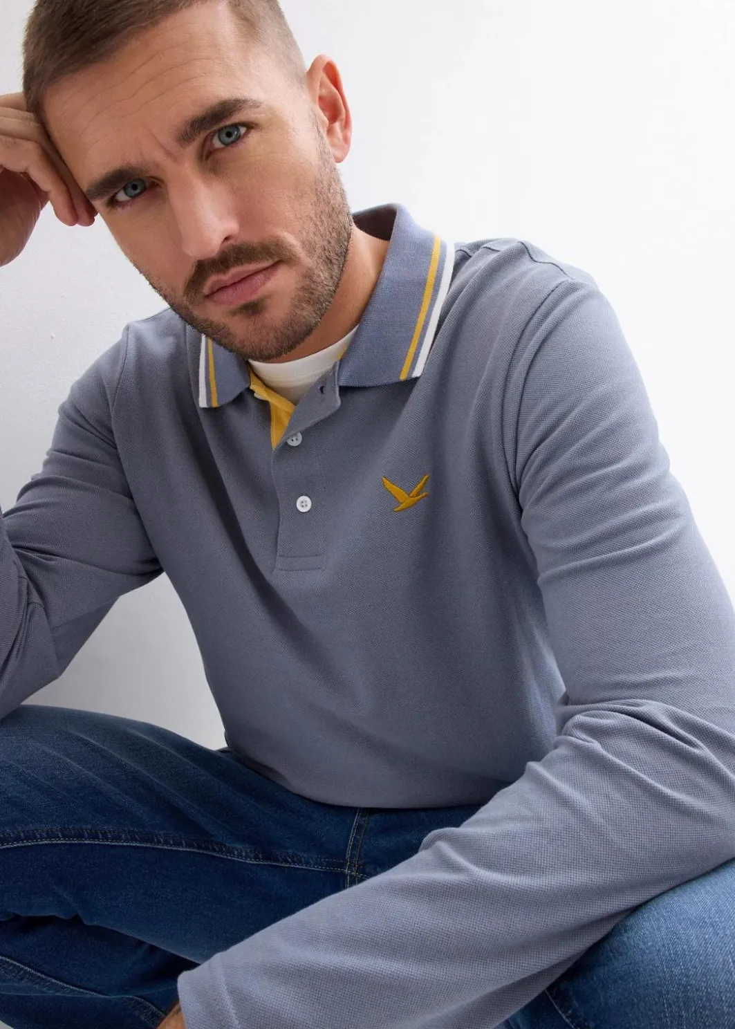 Herren bonprix Shirts & Polos|Große Größen|Poloshirt aus reiner Bio-Baumwolle (2er Pack)