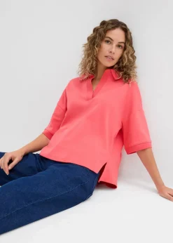 Best Poloshirt aus reiner Bio-Baumwolle Damen Nachhaltigere Materialien|Shirts & Tops