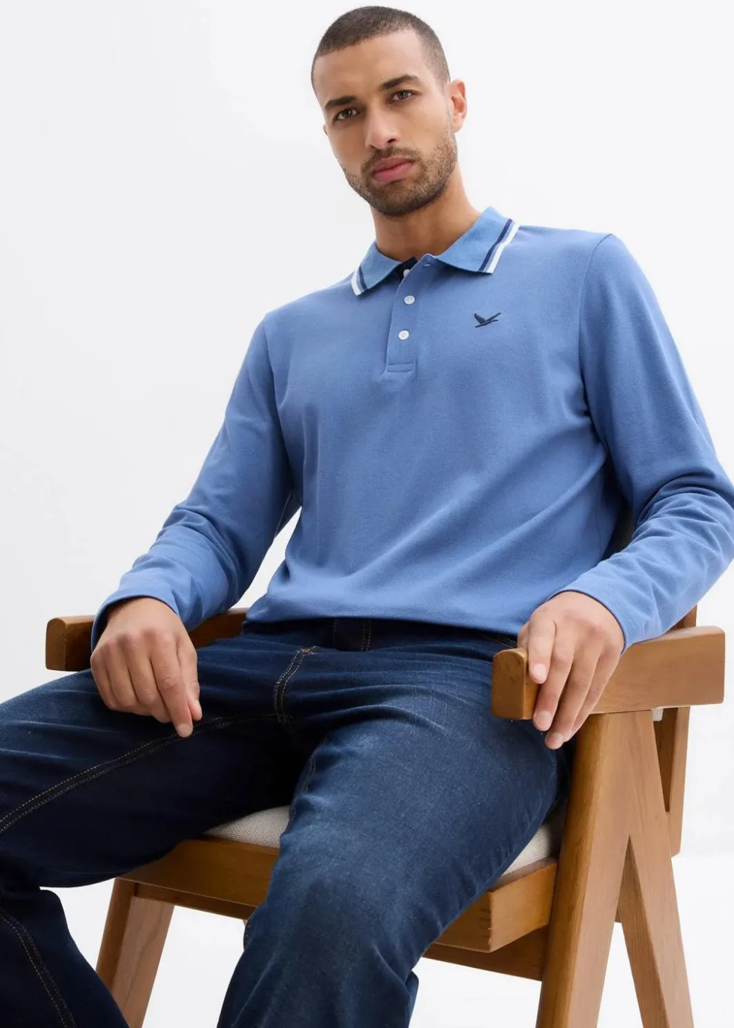 Outlet Poloshirt aus reiner Bio-Baumwolle (2er Pack) Herren Große Größen|Shirts & Polos