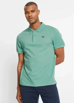 Herren bonprix Große Größen|Basics|Poloshirt aus reiner Bio-Baumwolle (2er Pack)