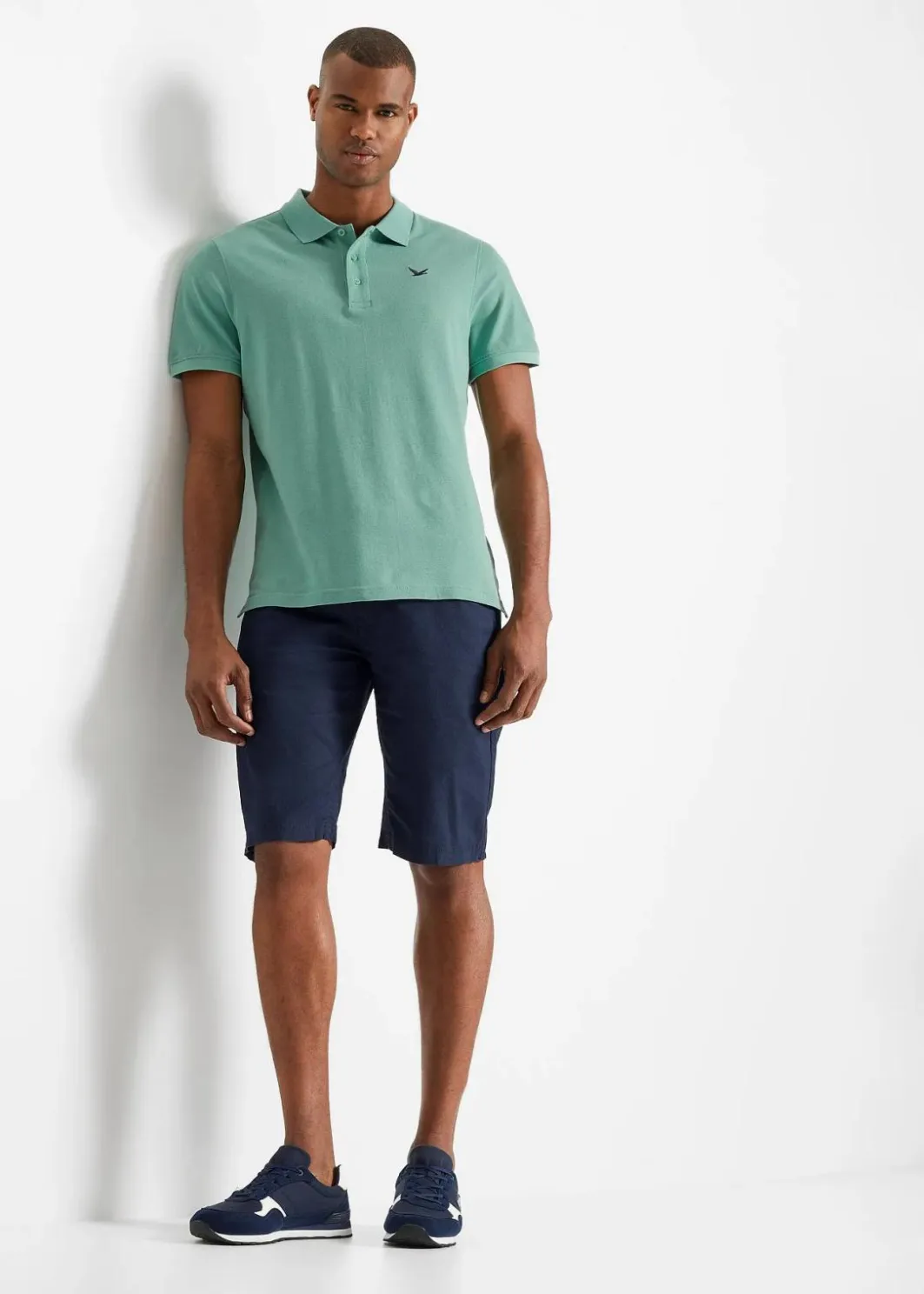 Herren bonprix Große Größen|Basics|Poloshirt aus reiner Bio-Baumwolle (2er Pack)